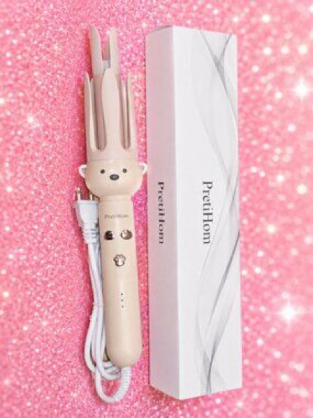 PretiHom Automatic Rotating Hair Curler Bunny Curling Iron Like New
